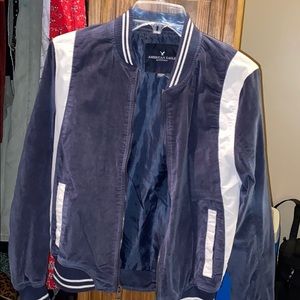 Navy blue American eagle bomber jacket